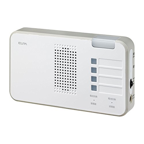 朝日電器 ELPA エルパ ワイヤレスチャイムランプ付き受信器 呼び出し場所がわかる便利な受信機 おしゃれ EWSシリーズ EWS-P52 未使用品 白