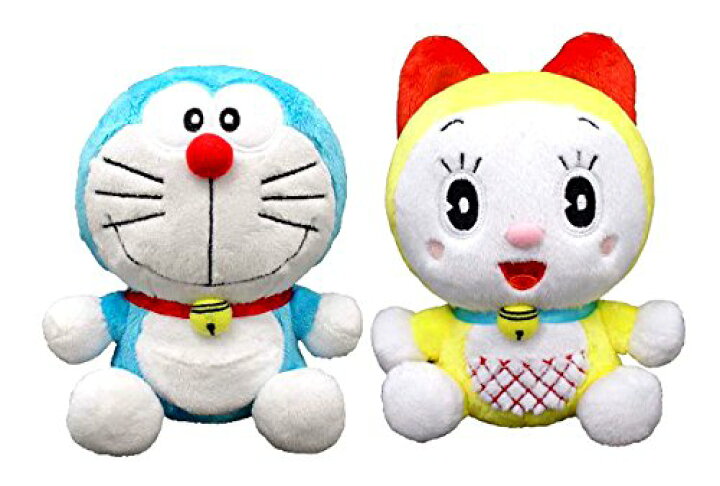 楽天市場】ドラえもん＆ドラミちゃん(S) ぬいぐるみ 2種セット 高さ 