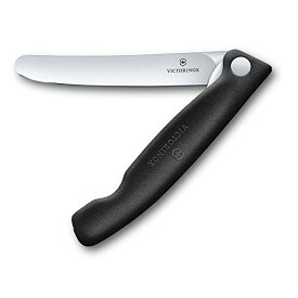 VICTORINOX(ビクトリノックス) ペティナイフ フォールディングパーリングナイフ 11cm ブラック 折りたたみ スイスクラシック 果物