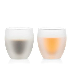 BODUM �{�_�� PAVINA �p���B�[�i �_�u���E�H�[�� �O���X �V���R���R�[�e�B���O 250ml 2�Z�b�g �y���K�i�z 4558-143