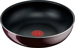 ティファール 取っ手のとれる 炒め鍋 26cm 深型 中華鍋 ガス火対応 「インジニオ・ネオ ヴィンテージボルドー・インテンス ウォックパン」こ