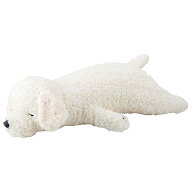 りぶはあと 抱き枕 コットン ねむねむアニマルズ トイプードルのミルク ホワイト Lサイズ(約70cm) ふわふ…