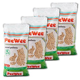 【OFT】 Peewee 木製ペレット 猫砂 4個セット 2.8kg(4.4L)×4 木製ペレット猫砂 エコドーム エコビック 吸収 アンモニア