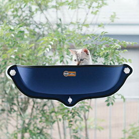 K&H WINDOW BED KITTY SILL DENIM BLUE/KHBD6098DE2/ウィンドウベッド/ネジ式吸盤猫用ベッド/デニム