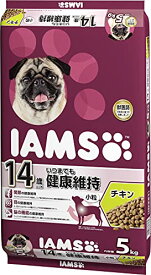 アイムス (IAMS) ドッグフード 14歳以上用 いつまでも健康維持 小粒 チキン シニア犬用 5kg