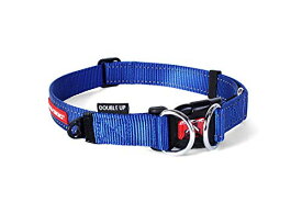 EZYDOG(イージードッグ) 首輪 [正規店品] ダブルロックカラー ブルー 中型犬用 M サイズ