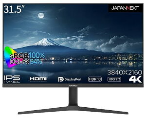 JAPANNEXT 31.5C`IPSpl ~X^h̗p4K𑜓xi3840x2160jtj^[ JN-IPS315UHDR-