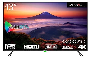 JAPANNEXT 43C` ^4K(3840x2160)tfBXvC JN-IPS4302TUHDR HDRΉ HDMI USBĐ