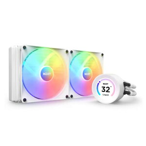 NZXT KRAKEN Elite RGB 280 White �ȈՐ���CPU�N�[���[ RL-KR28E-W1 FN1881