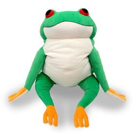 シナダグローバル もちシリーズ もちかえる 緑 (XL) 35×35×50cm ぬいぐるみ カエル アニマル MOKR-0880G