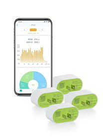 LinkJapan 節電スマートプラグ ePlug3 電気代・消費電力が丸見え スマートコンセント 消費電力モニター プラグ タイマー付き コン