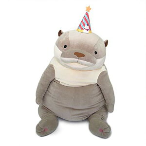 シナダグローバル もちシリーズ もちかわうそ グレー (XXL) 50×50×65cm ぬいぐるみ カワウソ アニマル MOKW-1800G