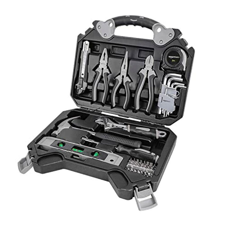楽天市場】Amazonベーシック 工具セット 家庭用 51個入 ブラック 