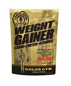 ゴールドジム(GOLD'S GYM) 粉末 ウエイトゲイナー チョコレート風味1kg