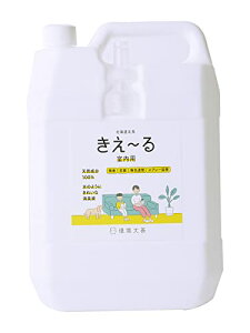 【大容量】バイオで消臭 抗菌 きえ?る室内用 バイオ消臭液 無香 詰替用 特大サイズ 4L