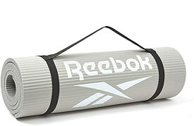 リーボック(Reebok) トレーニングマット 10mm フィットネス ヨガ ピラティス エクササイズ 滑り止め加工 厚め 軽量 クッション R
