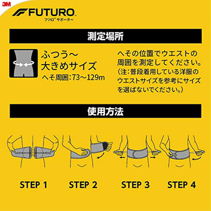 楽天市場】3M 腰サポーター こし用 ふつう 大きめサイズ 高通気
