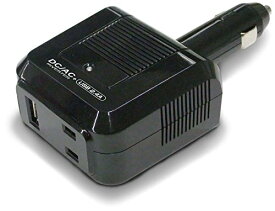 カシムラ DC/ACインバーター 80W AC+USB2.4A DC12Vを家庭用AC100Vに変換 定格出力80W/最大出力100W 過負荷出