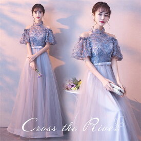 ドレス 大人 ピアノ発表会 ドレス 高校生 中学生 パーティードレス 韓国 イブニングドレス ロングドレス 演奏会ドレス オフショルダー カクテルドレス 結婚式ドレス マキシ丈 ミモレ丈 花柄レース 刺繍 お呼ばれドレス 二次会 合唱 披露宴 謝恩会 フォーマル 大きいサイズ