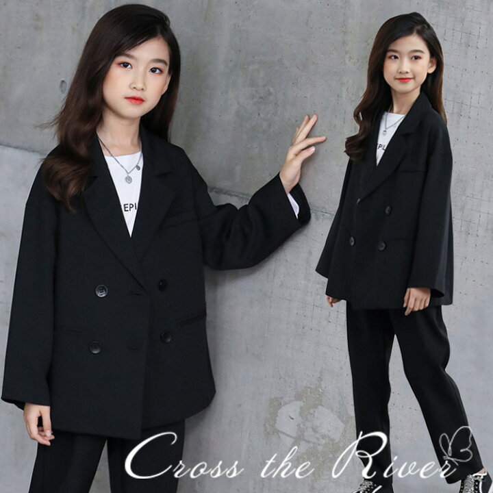 楽天市場】卒業式 スーツ 女の子 卒服 160 パンツスーツ 女の子 韓国  