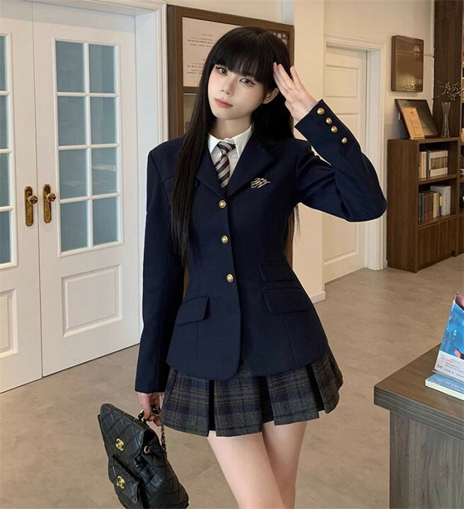 楽天市場】韓国 制服 なんちゃって制服 セット 卒業式 スーツ 女の子