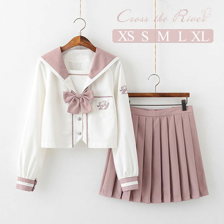 無料サンプルOK ピンク セーラー服