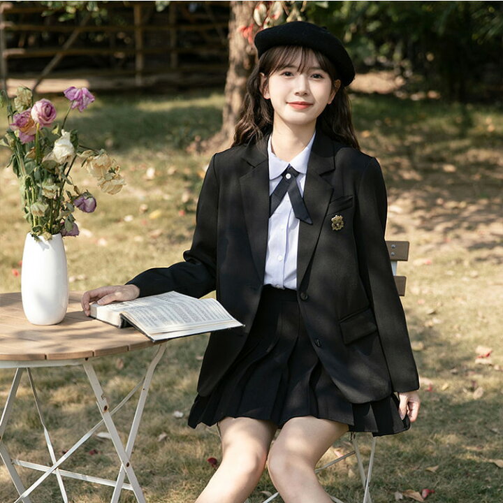 楽天市場】卒服 ブレザー 卒業式 スーツ 女の子 韓国 制服 女子  