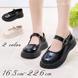 ピアノ発表会 靴 女の子 黒靴 フォーマル シューズ 小学生 つやあり 厚底 履きやすい ストライプ ブラック マジックテープ 結婚式 フォーマル靴 子供 可愛い キッズ ジュニア 黒靴 子供靴 七