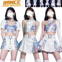 6タイプ★ kpop 衣装 ダンス衣装 セットアップ レディース 大人 韓国 アイドル 衣装 白 へそ出し スカート タンクトッ…