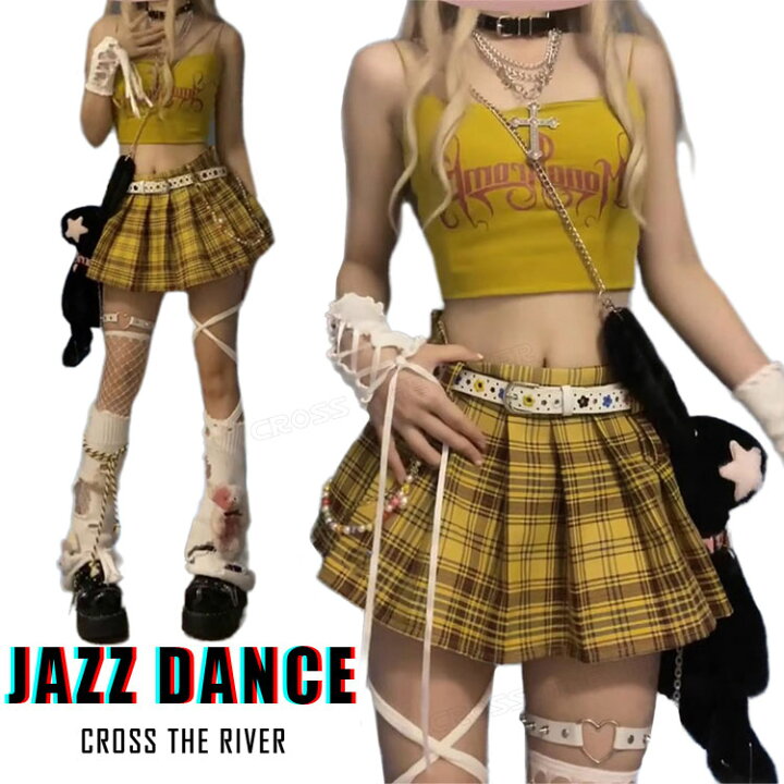 楽天市場 ダンス衣装 オレンジ レディース K Pop 演出服 セットアップ パンツ スカート タンクトップ 半袖 へそ出し セクシー ジャズダンス 韓国 大人 ダンス 衣装 Jazz ステージ衣装 ヒップホップ おしゃれ 舞台服 練習着 団体 ダンスウェア Sexy S M L クロスザリバー