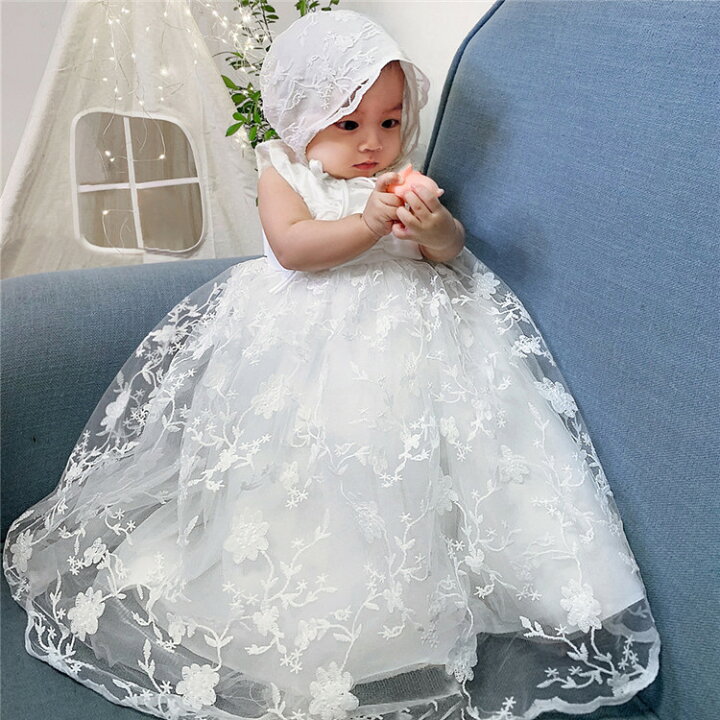 楽天市場】ベビードレス 退院 女の子 セレモニードレス 新生児 結婚式 