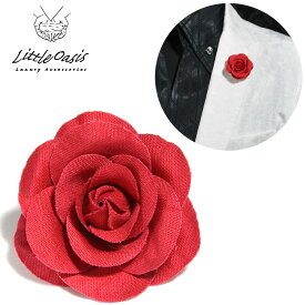 BLACK VARIA ブラックバリア blackvaria アクセサリー 薔薇 バラ 花 造花 ラペルピン ブートニエール メンズ mens ファッション おしゃれ (レッド赤) 1120208