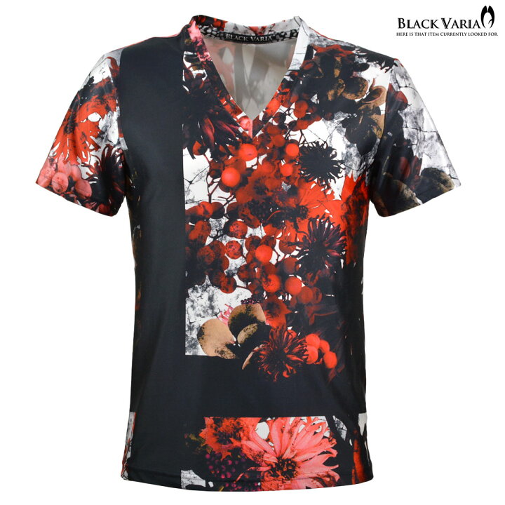 楽天市場】Tシャツ 花柄 ボタニカル Vネック 半袖Tシャツ スポーツ 