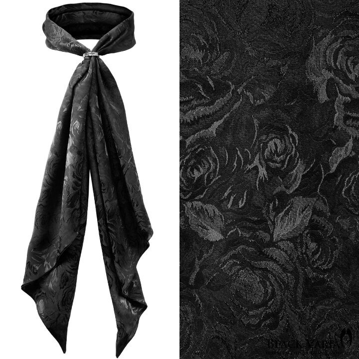楽天市場】BLACK VARIA ブラックバリア blackvaria ストール 薔薇柄 