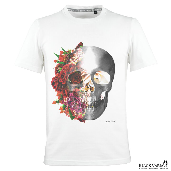 楽天市場】Tシャツ クルーネック 丸首 半袖 バラ バラ柄 薔薇 薔薇柄 