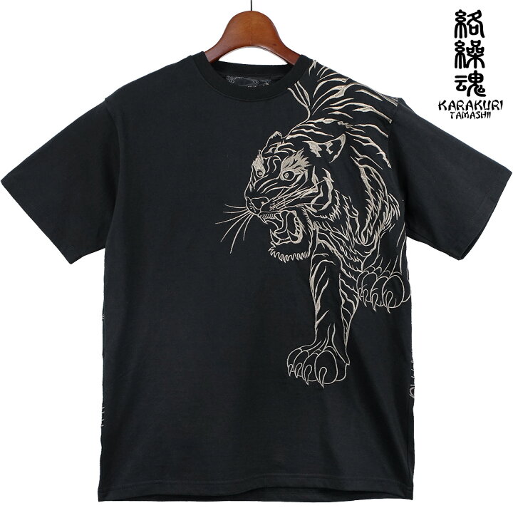 楽天市場】からくり魂 絡繰魂 粋 信長の虎 クルーネック 半袖Tシャツ 