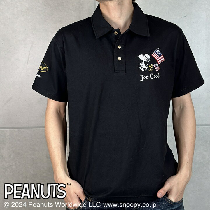 楽天市場】SNOOPY スヌーピー ポロシャツ 半袖 mens メンズ おしゃれ 
