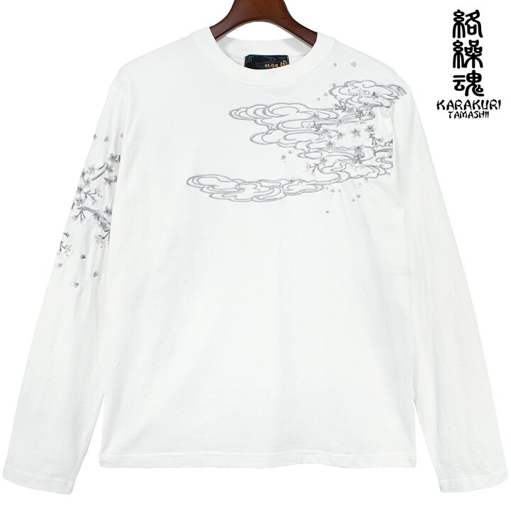楽天市場】からくり魂 絡繰魂 粋 クルーネック 長袖Tシャツ 鳳凰 和柄 