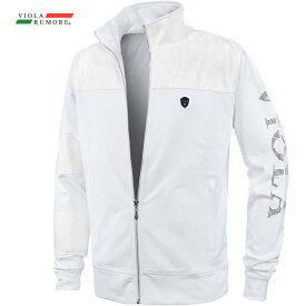 VIOLA rumore ヴィオラ ビオラ ジャケット ジップアップ PU切替 ラインストーン メンズ ブルゾン mens(ホワイト白) 52118