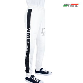 VIOLA rumore ヴィオラ ビオラ ジョガーパンツ 裏起毛 メンズ テーパードパンツ ボトム mens(ホワイト白) 52132