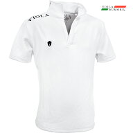 VIOLA rumore ヴィオラ ビオラ ポロシャツ スキッパー 襟ロゴ メンズ ポロ 半袖 mens(ホワイト白) 52312