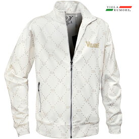 VIOLA rumore ヴィオラ ビオラ ジャケット ジップアップ ロゴ柄 メンズ ブルゾン mens(ホワイト白) 62114