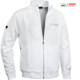 VIOLA rumore ヴィオラ ビオラ ジャケット ジップアップ 接結ジャガード シンプル メンズ ブルゾン mens(ホワイト白) 62130
