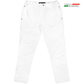 VIOLA rumore ヴィオラ ビオラ 前身ダウン入りパンツ 裏起毛 無地 メンズ ボトム mens(ホワイト白) 62133
