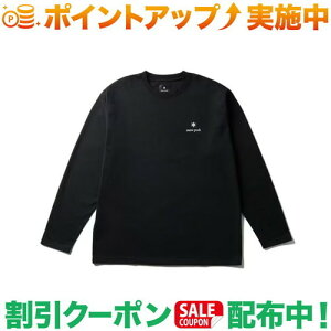 N[|zz(Xm[s[N)snow peak New Standard Logo L/S T-Shirt (BLACK)