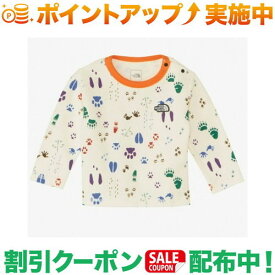 (ノースフェイス)THE NORTH FACE ラッチパイルクルー (フットプリントオフホワイト) |ベビー ロングtシャツ ロンt 秋服 冬服 トップス tシャツ 長袖 ブランド アウトドア アウトドアファッション ノースフェイス ベビー服 赤ちゃん服 男の子 キッズ服 子供服 ロンティー