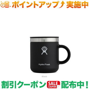 クーポン配布中★(ハイドロフラスク)Hydro Flask COFFEE 6oz CLOSEABLE COFFEE MUG (Black)