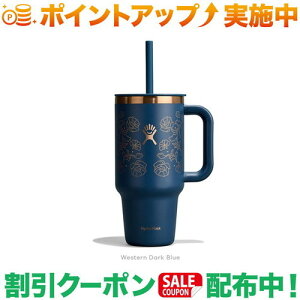�N�[�|���z�z����(�n�C�h���t���X�N)Hydro Flask OUT WEST 32oz TRAVEL TUMBLER (WesternDarkBlue)
