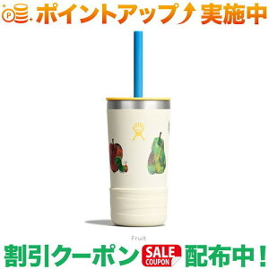 �N�[�|���z�z����(�n�C�h���t���X�N)Hydro Flask ERIC CARLE 12oz KIDS TUMBLER WITH STRAW (Fruit)