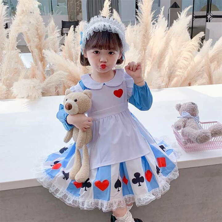 楽天市場】 即納 ハロウィン 子供 衣装 コスチューム ドレス アリス  